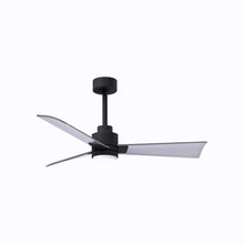 Load image into Gallery viewer, Alessandra Indoor / Outdoor LED Ceiling Fan in Matte Black/Brushed Nickel (42-Inch).