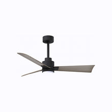 Load image into Gallery viewer, Alessandra Indoor / Outdoor LED Ceiling Fan in Matte Black/Gray Ash (42-Inch).