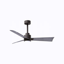 Load image into Gallery viewer, Alessandra Indoor / Outdoor LED Ceiling Fan in Textured Bronze/Barn Wood (42-Inch).
