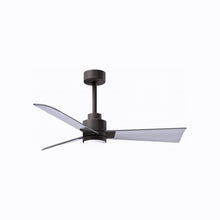Load image into Gallery viewer, Alessandra Indoor / Outdoor LED Ceiling Fan in Textured Bronze/Brushed Nickel (42-Inch).