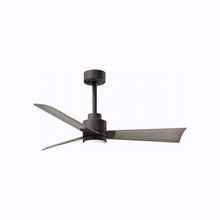 Load image into Gallery viewer, Alessandra Indoor / Outdoor LED Ceiling Fan in Textured Bronze/Gray Ash (42-Inch).