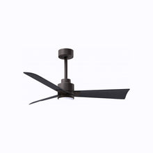 Load image into Gallery viewer, Alessandra Indoor / Outdoor LED Ceiling Fan in Textured Bronze/Matte Black (42-Inch).