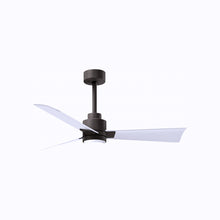 Load image into Gallery viewer, Alessandra Indoor / Outdoor LED Ceiling Fan in Textured Bronze/Matte White (42-Inch).