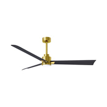 Load image into Gallery viewer, Alessandra Indoor / Outdoor LED Ceiling Fan in Brushed Brass/Matte Black (56-Inch).
