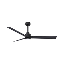 Load image into Gallery viewer, Alessandra Indoor / Outdoor LED Ceiling Fan in Matte Black/Matte Black (56-Inch).