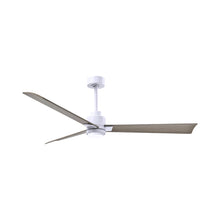 Load image into Gallery viewer, Alessandra Indoor / Outdoor LED Ceiling Fan in Matte White/Gray Ash (56-Inch).