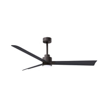 Load image into Gallery viewer, Alessandra Indoor / Outdoor LED Ceiling Fan in Textured Bronze/Matte Black (56-Inch).