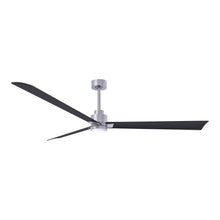 Load image into Gallery viewer, Alessandra Indoor / Outdoor LED Ceiling Fan in Brushed Nickel/Matte Black (72-Inch).