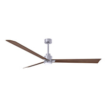 Load image into Gallery viewer, Alessandra Indoor / Outdoor LED Ceiling Fan in Brushed Nickel/Walnut (72-Inch).