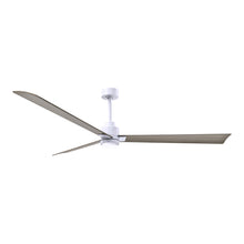 Load image into Gallery viewer, Alessandra Indoor / Outdoor LED Ceiling Fan in Matte White/Gray Ash (72-Inch).