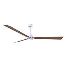 Load image into Gallery viewer, Alessandra Indoor / Outdoor LED Ceiling Fan in Matte White/Walnut (72-Inch).