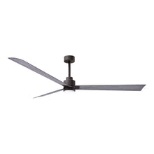 Load image into Gallery viewer, Alessandra Indoor / Outdoor LED Ceiling Fan in Textured Bronze/Barn Wood (72-Inch).