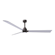 Load image into Gallery viewer, Alessandra Indoor / Outdoor LED Ceiling Fan in Textured Bronze/Brushed Nickel (72-Inch).