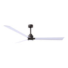 Load image into Gallery viewer, Alessandra Indoor / Outdoor LED Ceiling Fan in Textured Bronze/Matte White (72-Inch).