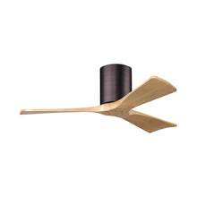 Load image into Gallery viewer, Irene IR3H Indoor / Outdoor Ceiling Fan in Brushed Bronze/Light Maple (42-Inch).