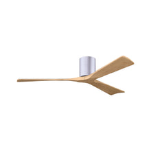 Load image into Gallery viewer, Irene IR3H Indoor / Outdoor Ceiling Fan in Brushed Nickel/Light Maple (60-Inch).