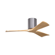 Load image into Gallery viewer, Irene IR3H Indoor / Outdoor Ceiling Fan in Brushed Pewter/Light Maple (42-Inch).