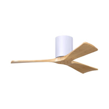 Load image into Gallery viewer, Irene IR3H Indoor / Outdoor Ceiling Fan in Gloss White/Light Maple (42-Inch).