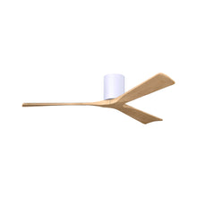 Load image into Gallery viewer, Irene IR3H Indoor / Outdoor Ceiling Fan in Gloss White/Light Maple (60-Inch).