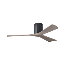 Load image into Gallery viewer, Irene IR3H Indoor / Outdoor Flush Mount Ceiling Fan in Matte Black/Gray Ash (52-Inch).