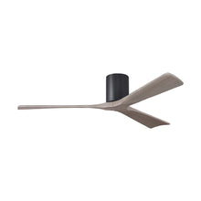 Load image into Gallery viewer, Irene IR3H Indoor / Outdoor Flush Mount Ceiling Fan in Matte Black/Gray Ash (60-Inch).