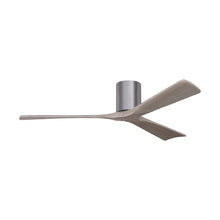 Load image into Gallery viewer, Irene IR3H Indoor / Outdoor Flush Mount Ceiling Fan in Brushed Pewter/Gray Ash (60-Inch).