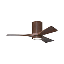 Load image into Gallery viewer, Irene IR3HLK 42-Inch Indoor / Outdoor LED Flush Mount Ceiling Fan in Walnut Tone/Walnut Tone.