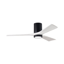 Load image into Gallery viewer, Irene IR3HLK 52-Inch Indoor / Outdoor LED Flush Mount Ceiling Fan in Matte Black/Matte White.