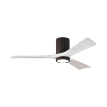 Load image into Gallery viewer, Irene IR3HLK 52-Inch Indoor / Outdoor LED Flush Mount Ceiling Fan in Textured Bronze/Matte White.