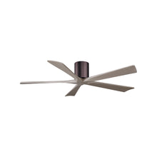Load image into Gallery viewer, Irene IR5H Flush Mount Ceiling Fan in Brushed Bronze/Gray Ash (60-Inch).