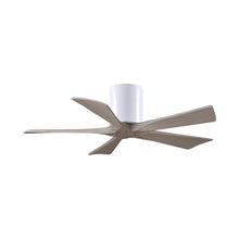 Load image into Gallery viewer, Irene IR5H Flush Mount Ceiling Fan in Gloss White/Gray Ash (42-Inch).
