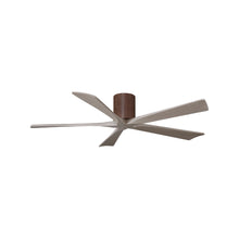 Load image into Gallery viewer, Irene IR5H Flush Mount Ceiling Fan in Walnut/Gray Ash (60-Inch).