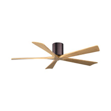 Load image into Gallery viewer, Irene IR5H Indoor / Outdoor Ceiling Fan in Brushed Bronze/Light Maple (60-Inch).