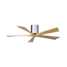 Load image into Gallery viewer, Irene IR5H Indoor / Outdoor Ceiling Fan in Polished Chrome/Light Maple (52-Inch).