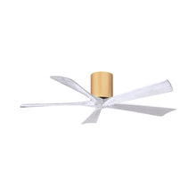 Load image into Gallery viewer, Irene IR5H Indoor / Outdoor Ceiling Fan in Light Maple/Matte White (52-Inch).
