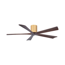 Load image into Gallery viewer, Irene IR5H Indoor / Outdoor Ceiling Fan in Light Maple/Walnut (60-Inch).