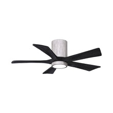 Load image into Gallery viewer, Irene IR5HLK 42-Inch Indoor / Outdoor LED Flush Mount Ceiling Fan in Barnwood Tone/Matte Black.