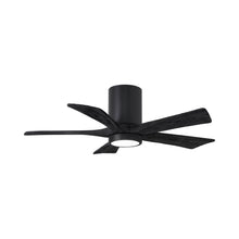 Load image into Gallery viewer, Irene IR5HLK 42-Inch Indoor / Outdoor LED Flush Mount Ceiling Fan in Matte Black/Matte Black.