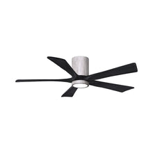 Load image into Gallery viewer, Irene IR5HLK 52-Inch Indoor / Outdoor LED Flush Mount Ceiling Fan in Barnwood Tone/Matte Black.