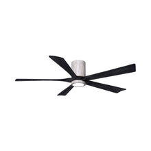 Load image into Gallery viewer, Irene IR5HLK 60-Inch Indoor / Outdoor LED Flush Mount Ceiling Fan in Barnwood Tone/Matte Black.