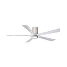 Load image into Gallery viewer, Irene IR5HLK 60-Inch Indoor / Outdoor LED Flush Mount Ceiling Fan in Barnwood Tone/Matte White.