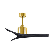 Load image into Gallery viewer, Mollywood Indoor / Outdoor Ceiling Fan in Brushed Brass/Matte Black (42-Inch).