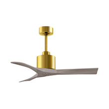 Load image into Gallery viewer, Nan Indoor / Outdoor Ceiling Fan in Brushed Brass/Gray Ash (42-Inch).