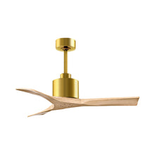 Load image into Gallery viewer, Nan Indoor / Outdoor Ceiling Fan in Brushed Brass/Light Maple Tone (42-Inch).