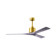 Load image into Gallery viewer, Nan Indoor / Outdoor Ceiling Fan in Brushed Brass/Barnwood Tone (60-Inch).