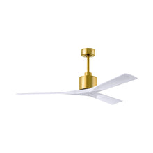 Load image into Gallery viewer, Nan Indoor / Outdoor Ceiling Fan in Brushed Brass/Matte White (60-Inch).