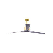 Load image into Gallery viewer, Nan XL Indoor / Outdoor Ceiling Fan in Brushed Brass/Barnwood Tone (72-Inch).