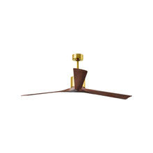 Load image into Gallery viewer, Nan XL Indoor / Outdoor Ceiling Fan in Brushed Brass/Walnut (72-Inch).