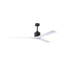 Load image into Gallery viewer, Nan XL Indoor / Outdoor Ceiling Fan in Textured Bronze/Matte White (72-Inch).