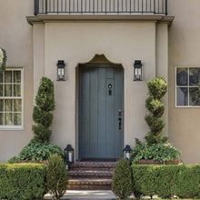 Load image into Gallery viewer, Belfry Outdoor Wall Light in Outside Area.